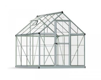 Greenhouse Harmony 6X8 - Polycarbonate - L247 x W185 x H208 - Silver