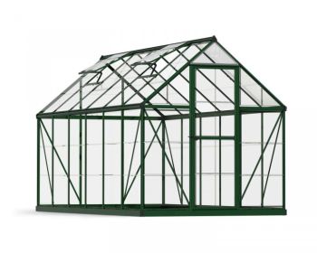 Greenhouse Harmony 6 x 12 - Polycarbonate - L370 x W185 x H208 cm - Green