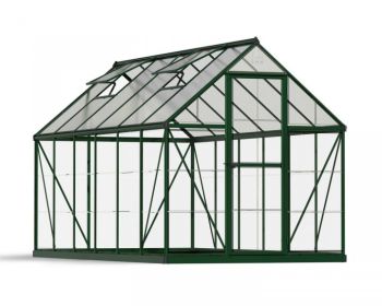 Greenhouse Hybrid 6 x 12 - Polycarbonate - L370 x W185 x H208 cm - Green