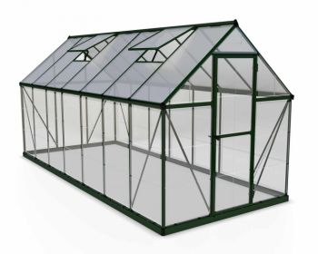 Greenhouse Hybrid 6 x 14 - Polycarbonate - L426 x W185 x H208 cm - Green