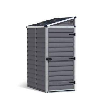 Skylight Shed Pent 4X6 Dark - Polycarbonate - L175 x W117.5 x H203 cm - Dark Grey