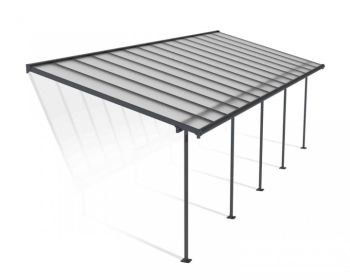 Patio Cover Sierra 3 x 8.51 Clear - Polycarbonate - L860 x W299 x H305 cm - Grey