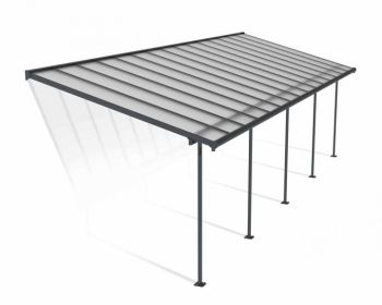 Patio Cover Sierra 3X9.15 Clear - Polycarbonate - L924 x W299 x H305 - Grey