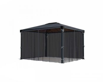 Net Curtain set for Square Gazebo 3X - L366 x W366 x H217 cm (Gazebo Not Included)