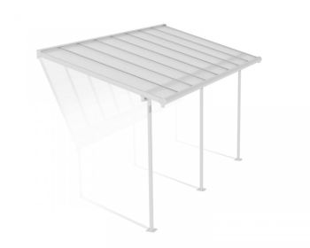 Patio Cover Sierra 2.3 x 4.6 Clear - Polycarbonate - L447.5 x W224 x H300 cm - White