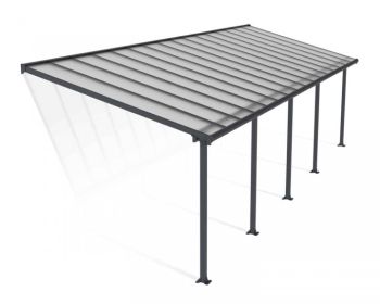 OLYMPIA PATIO COVER 3X9.71 GREY CLEAR