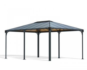 Martinique 5000 Garden Gazebo Grey Bronze - Polycarbonate - L493.1 x W359.3 x H286.1 cm - Grey