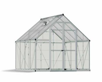 Greenhouse Balance 8 x 8 - Polycarbonate - L247 x W244 x H229 cm - Silver