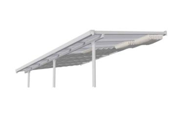 Patio Cover Roof Blinds 3 x 3.05 - L290 x W54 cm - White