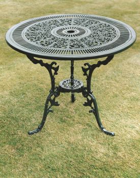Coalbrookdale 81cm Table British Made, High Quality Cast Aluminium Garden Furniture - Wide Choice of Colours and Finishes Available