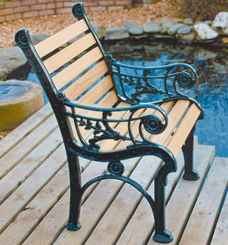Edwardian Chair British Made, High Quality Cast Aluminium Garden Furniture - Wide Choice of Colours and Finishes Available