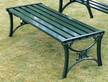 Edwardian Form Bench British Made, High Quality Cast Aluminium Garden Furniture - Wide Choice of Colours and Finishes Available