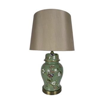 Table Lamp and Shade - Ceramic - L30 x W36 x H41 cm - Beige