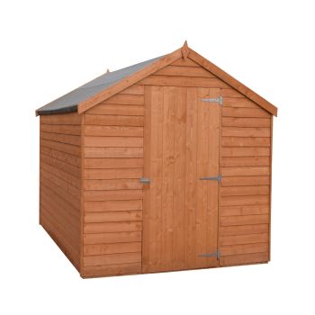 Overlap 8 x 6 Feet Dip Treated Value Range Apex Shed Single Door