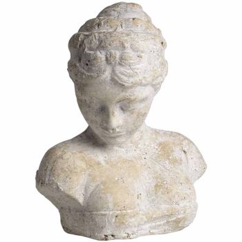 Woman's Head Icon - Stone - L16 x W26 x H29 cm - Cream