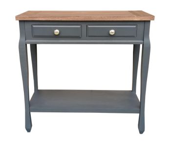 2 Drawers Console Table - Wooden - L30 x W80 x H80 cm