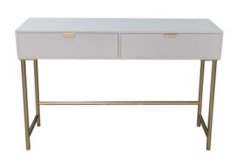 2 Drawer Bedside Table - Wood - L40 x W120 x H76 cm - White