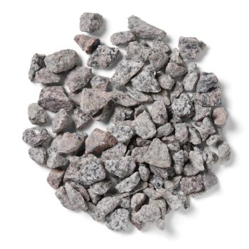 Dappled Silver Bulk Bag 850 kg - 10-20 mm Silver/Grey Granite Premium Chippings - L10 x W10 x H8 cm