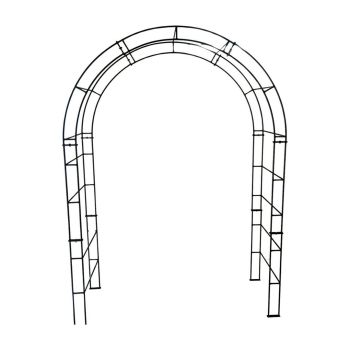 Paris Arch (Including Ground Spikes) - L175 x W53 x H242 cm - Powder Coated Black