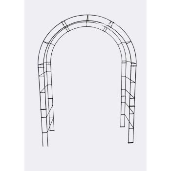 Paris Arch (Including Ground Spikes) - Bare Metal/Ready to Rust - L175 x W53 x H242 cm