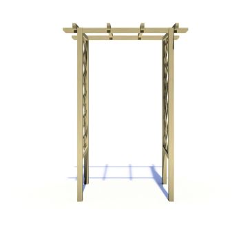 Arch Trellis Pergola 4 x 3 Feet Pressure Treated Wooden Arches - L103 x W133 x H242.6 cm