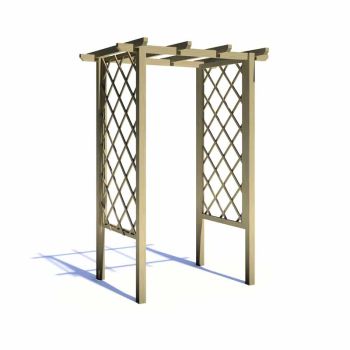 Arch Trellis Pergola 4 x 3 Feet Pressure Treated Wooden Arches - L137.8 x W173 x H242.6 cm