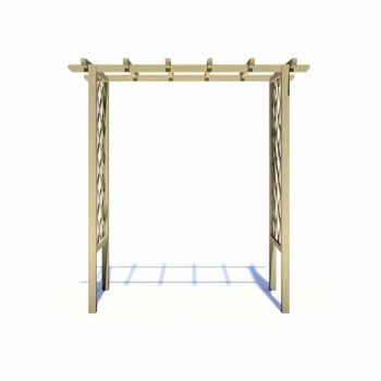 Wooden Arch Trellis Pergola 6 x 3 Feet - L137.8 x W233 x H242.6 cm