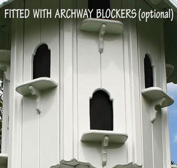 Optional Extra - Archway Blockers for Nayland Dovecotes Twelve Nest - Pressure Treated Timber