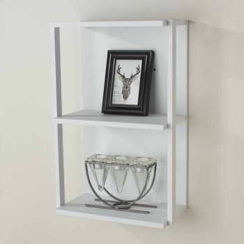 Arran 3 shelf, small wall unit - matt white 