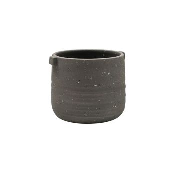 Aurora Terrazzo Handle Planter Slate - L20 x W20 x H17 cm - Grey