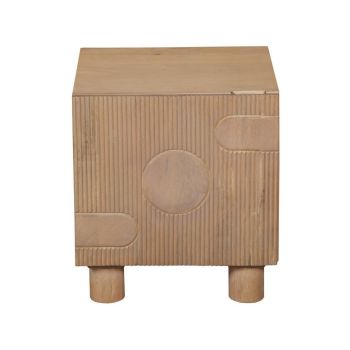 Austin Bedside Table - Solid Wood - L40 x W45 x H50 cm - Brown