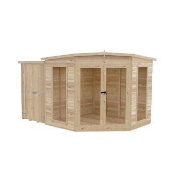 Barclay 8 x 12 Feet with Side Shed - L119 x W224.8 x H190.2 cm