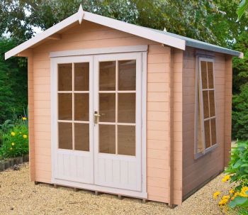 Barnsdale Log Cabin Home Office Garden Room Approx 7 x 7 Feet