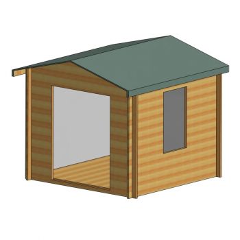 Barnsdale 19 mm Log Cabin 9' x 9'