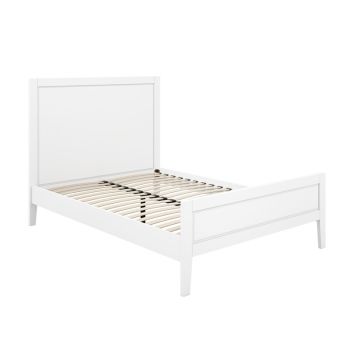 Bay Double Bed (Pack of 2) - Pine - L196.5 x W143 x H125 cm - White - Flat Pack