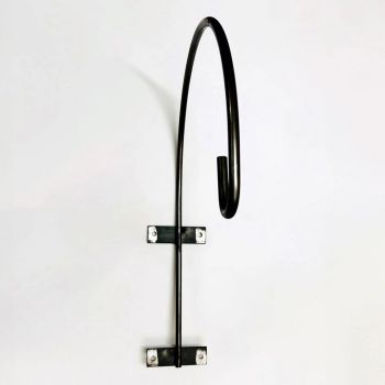 20 inches Wall Swan Neck Bracket - Bare Metal/Ready to Rust - L38 x W10 x H48 cm