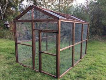 Contact us for a quote for a Made to measure, bespoke Poultry run. Treated timber animal enclosure with heavy duty galvanised wire mesh.