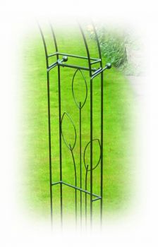 Imperial 4 Sided Gazebo (Inc Ground Spikes) Garden Feature - Solid Steel - L178 x W178 cm