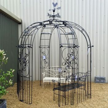Flower Traditional 6 Sided and Panels - (Includes Ground Spikes) - W244 x H256 cm