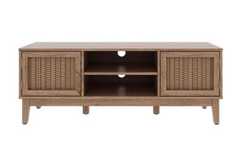 Bordeaux TV Unit - MDF - L39.4 x W128.2 x H48.5 cm - Oak