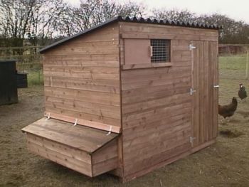 Brentford 460 Poultry House - Chicken coop for up to 25 hens - L183 x W125 x H137 cm