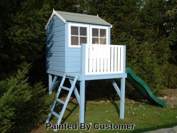 Bunny + Platform + Slide Playhouse Children's Wendy House