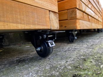 Add Four Castors Fitted to Planter