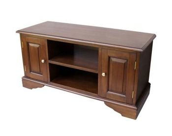 Widescreen TV Cabinet - Mahogany Wood - L40 x W100 x H50 cm