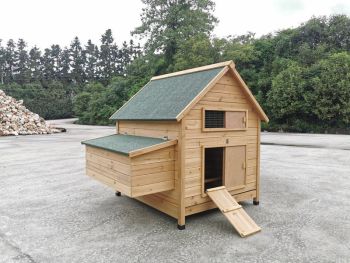 4 to 9 Hen House CC007H F (Felt Roof) - L100 x W124 cm