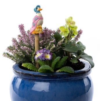 Beatrix Potter Jemima Puddle-Duck Cane or Stake Topper (CCBP0003C) - L4.5 x W6 x H9.5 cm
