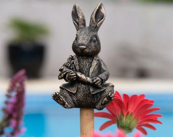 Beatrix Potter Peter Rabbit Cane or Stake Topper (CCBP0010) - L5 x W4 x H8.5 cm