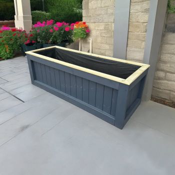 Kent Garden Planter (Painted Planter - Choice of Colours Available) - Pressure Treated Wood - L50 x W50 x H50 cm