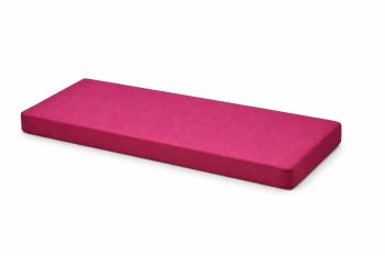 Waterproof Double Cushion Only - L42 X W100 X H6 cm - Assembled - Wine