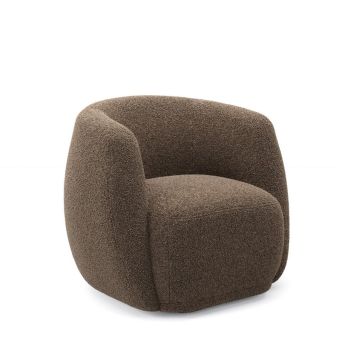 Clay Indoor Tub Chair - Sherpa - L79.5 x W82 x H72 cm - Syrup - Flat Pack